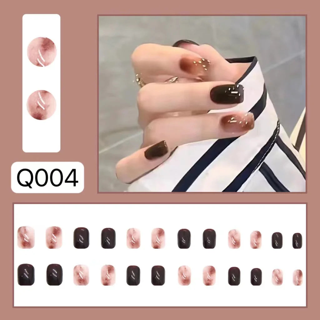 fake nails with wearing tools