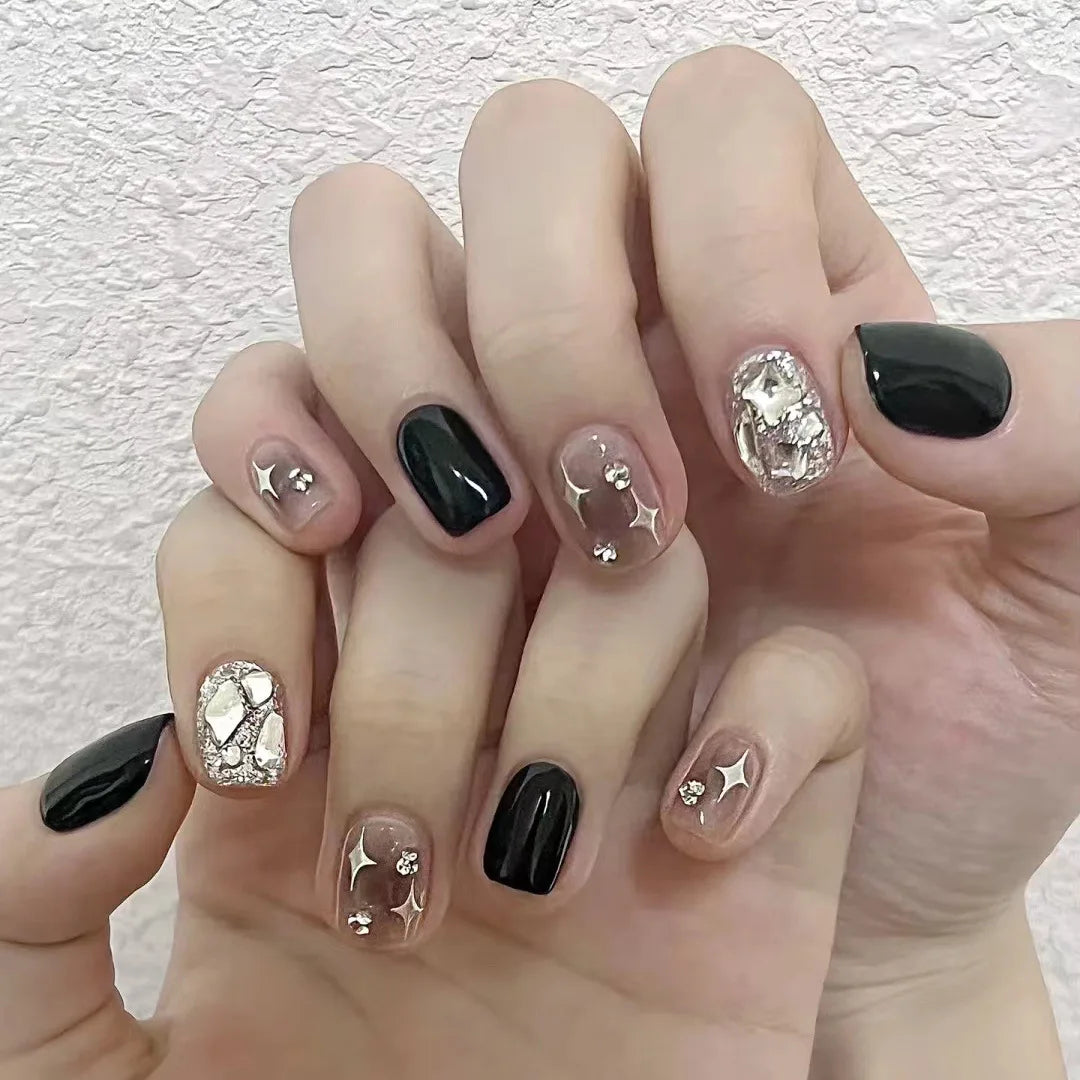 fake nails with wearing tools