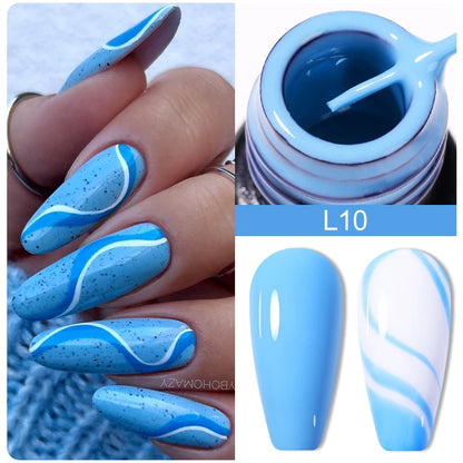  metallic painting liner gel polish 