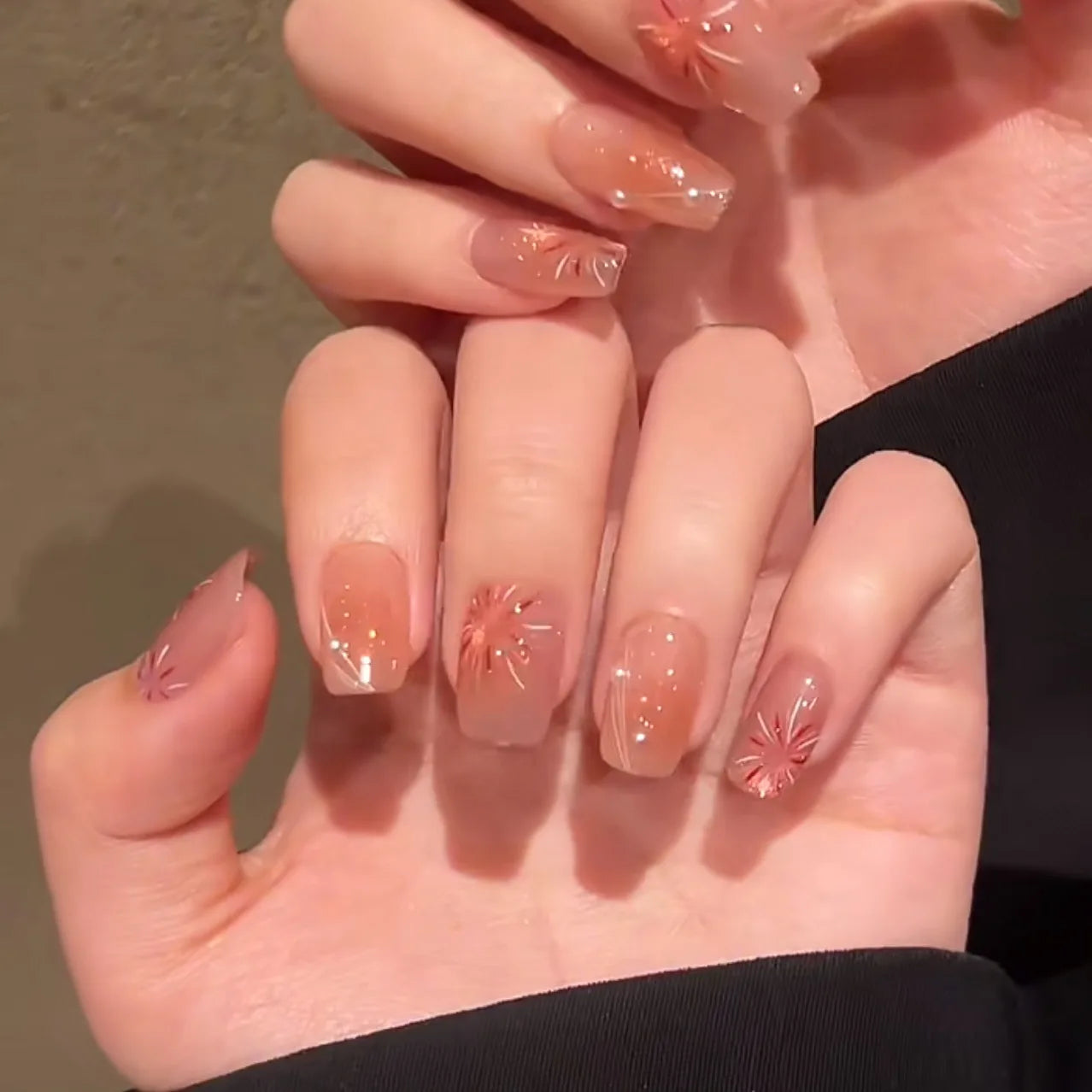 fake nails with wearing tools