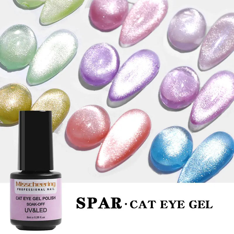 cat eye gel nail polish 