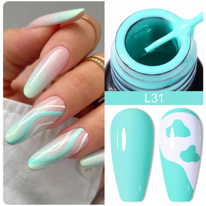  metallic painting liner gel polish 