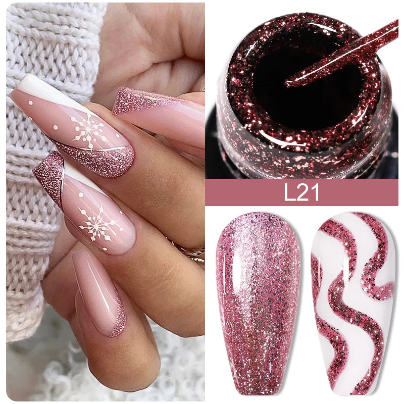  metallic painting liner gel polish 