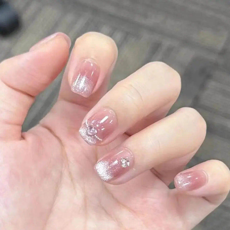 fake nails with wearing tools