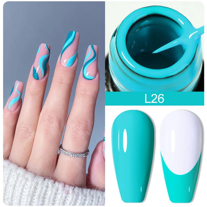  metallic painting liner gel polish 