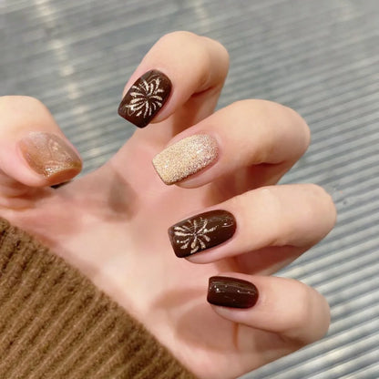 fake nails with wearing tools