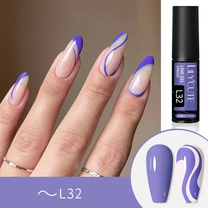  metallic painting liner gel polish 