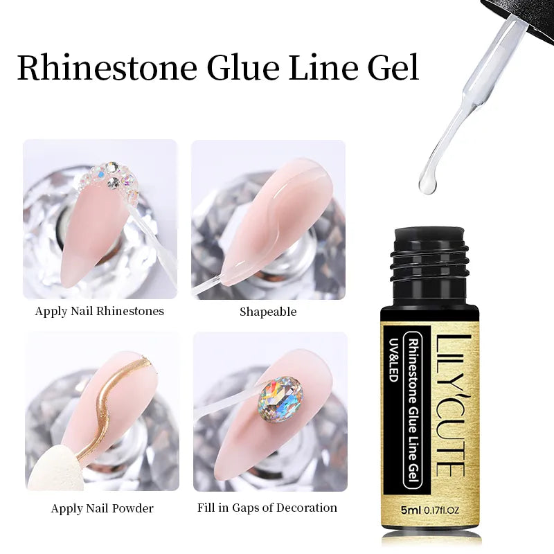 French metallic liner Gel polish 