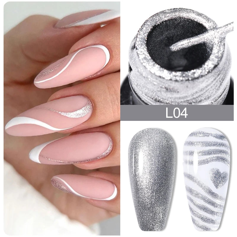  metallic painting liner gel polish 