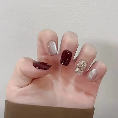 fake nails with wearing tools