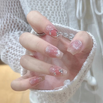 fake nails with wearing tools