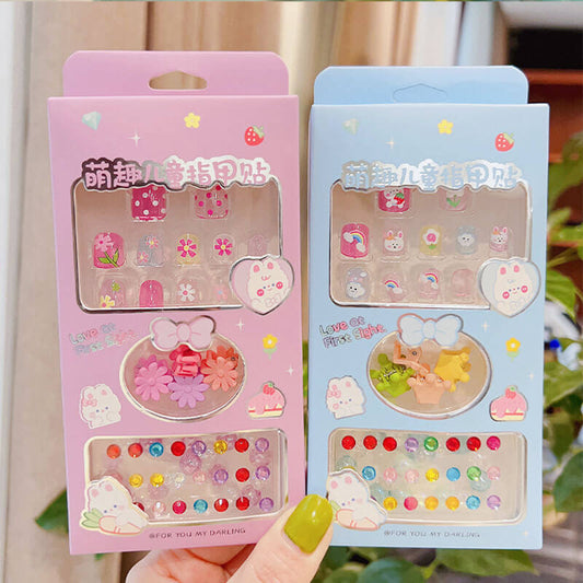 girls princess cartoon nail stickers 02